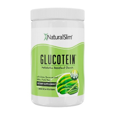 NaturalSlim Glucotein Resistant Starch - Organic Green Banana & Peas Powder, 1 lb