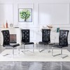 KTMBDW Faux Leather Metal Frame Dining Chairs,Modern Retro Alligator Skin Upholstered Dining Chairs for Kitchen,Living Room - 2 of 4