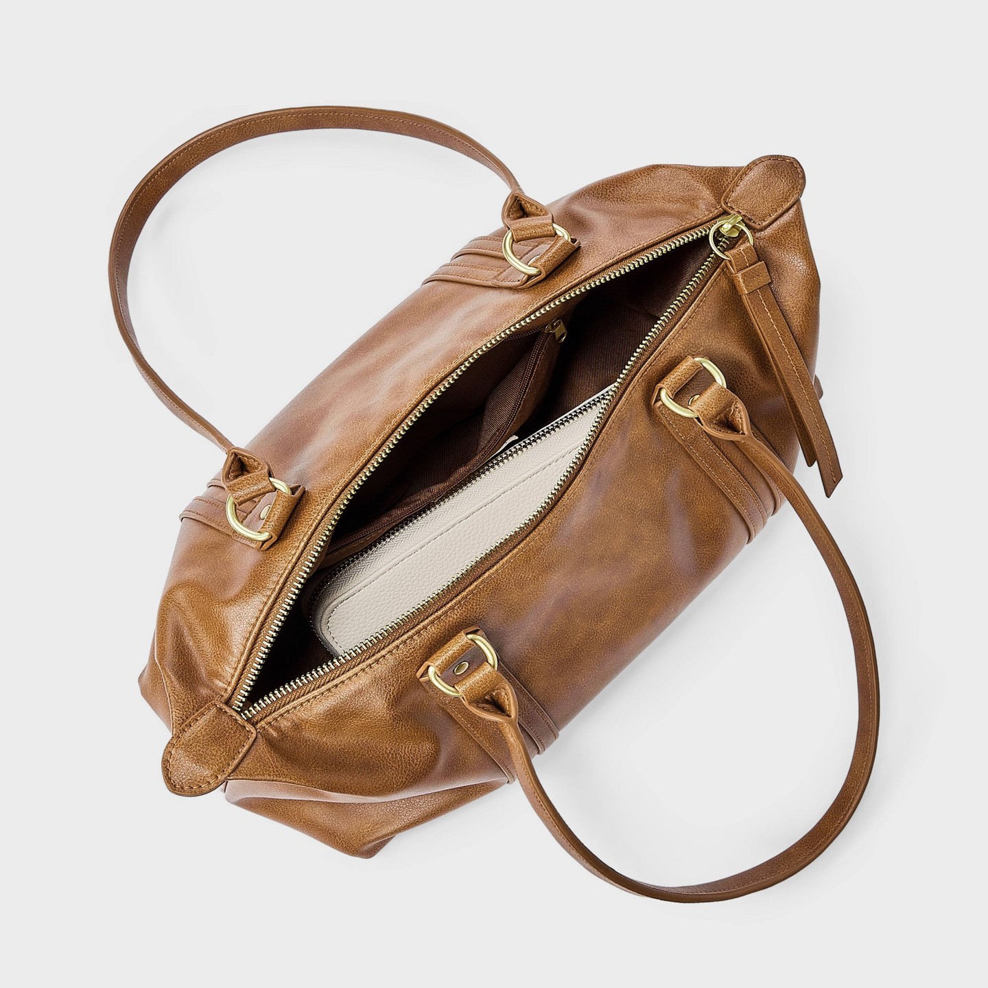 Сумка Universal Thread Faux Leather Distressed Satchel — фото 3