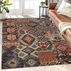 Vintage Area Rug Bohemian Washable Rug Soft Low Pile Rugs for Living Room Bedroom Dining Room - 3 of 4