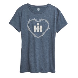 Women's - Case IH - Logo Barbed Heart Short Sleeve Graphic T-Shirt - 1 of 4