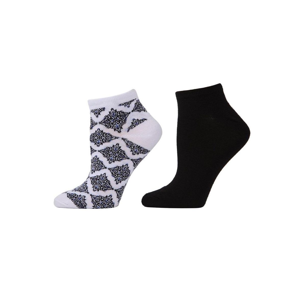 Natori Bohemian Florals Shorties Socks 2-Pack 9-11 - thumbnail 2