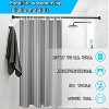 LunaLulinlk Swivel Shower Curtain Rod 44-74 inches Adjustable Matte Black Spring Tension Shower Rod - 4 of 4