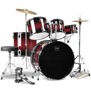 Best Choice Products 5-Piece Beginner Drum Set w/ Snare, Bass, Toms, Cymbal, Hi-Hat, Sticks, Drum Pedal - 1 of 4