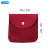 Unique Bargains Portable  Velvet Snap Button Soft Storage Jewelry Pouches 10 Pcs - 2 of 4