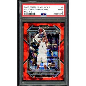 Victor Wembanyama Rookie Card 2023-24 Prizm Draft Picks Red Ice #2