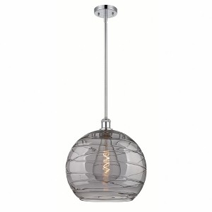Athens Deco Swirl - 1 Light Pendant In Industrial Style-14.88 Inches Tall and 13.75 Inches Wide - 1 of 1