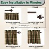 Park Designs Green and Brown Plaid Scotch Pine Valance 14"L - 4 of 4