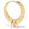 Pompeii3 Gold 1/4ct Diamond Engagement Semi Mount Ring Setting - 3 of 4