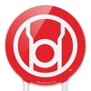 Green Lantern Blackest Night Red Lantern Logo Acrylic Cake Topper - 3 of 4