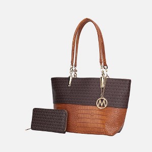MKF Collection Sasha Tote Women’s Vegan Leather Spacious Interior Handbag by Mia K - 1 of 4