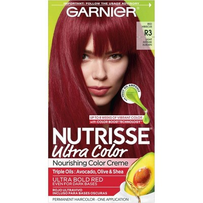 Garnier Nutrisse Ultra Color Nourishing Color Creme R3 Light Intense Auburn Target