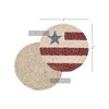 Celebration Jute Flag Coaster Set of 6 - 4 of 4