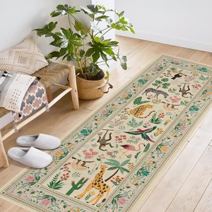 Fulvari Rug,Washable Animal Living Room Rug with Non Slip Design,Soft Low Pile Large Carpet for Bedroom,Dining Room, Farmhouse, Playroom - 1 of 4