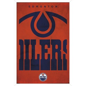 Trends International NHL Edmonton Oilers - Logo 25 Framed Wall Poster Prints - 1 of 4