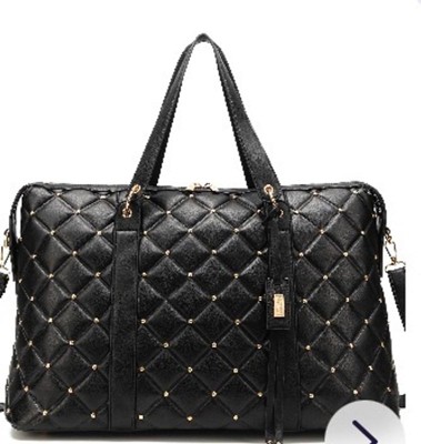 Badgley Mischka Quilted Travel Weekender Bag - Black : Target