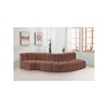 Meridian Furniture,Arc Cognac Vegan Leather Modular Sofa - 2 of 4