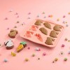 Trudeau 9 Cavity Silicone Bunny and Carrot Pan Pink - 2 of 4