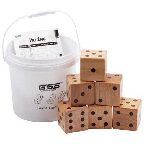 SPORTS outlet team PERSONALIZED Yardzee. Giant dice, 25 games. Gift for Dad Mom boss family or buddies Yahtzee, Farkle Backyard tailgate party