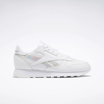 Reebok Classic Leather Shoes - Grade School Kids Performance Sneakers 6 White / White / Ftwr White : Target