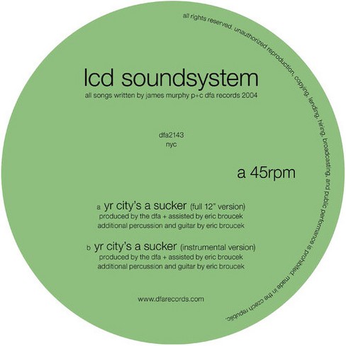 Lcd Soundsystem - Yr City's a Sucker (vinyl 12 inch single) - image 1 of 1