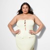Women's Pearl Button Sweater Tube Top - Wild Fable™ - 2 of 3