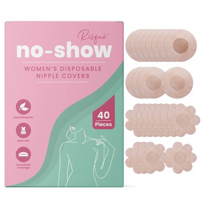 thumbnail image 2 of Yio Toik 40 Pcs Nipple Covers For Women Disposable Cross Shape Hypoallergenic X Nipple Pasties 2 of 12