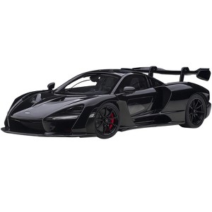 McLaren Senna Stealth Cosmos Black with Carbon Accents 1/18 Model Car by Autoart - 1 of 4