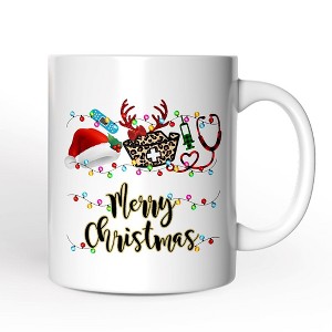 Plaid Nurse Christmas Mug, Gift for Medical Assistants and Hospital Technicians (Non-Custom Only)| Ornamentallyyou - 1 of 4