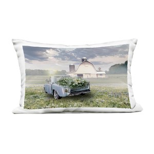 Stupell Industries Sun Bleached Barn & Truck Outdoor Decorative Throw Pillow, 14 x 20 - 1 of 3