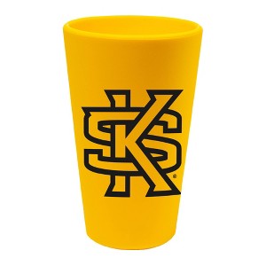 NCAA Kennesaw State Owls Silicone Pint Glass - 16oz - 1 of 3