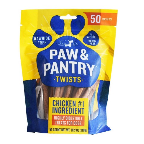 Paw Pantry Chicken Twists Dog Treats 50pk Target