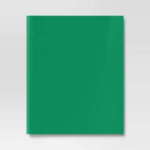 2 Pockets Paper Folder Green - Dealworthy™ - 1 of 3