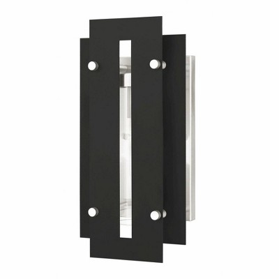 Livex Lighting Utrecht 1 - Light Wall Light in  Black/Brushed Nickel