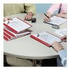 Smead Poly Report Cover Tang Clip Letter 1/2" Capacity Clear/Red 25/Box 87461 - 3 of 4