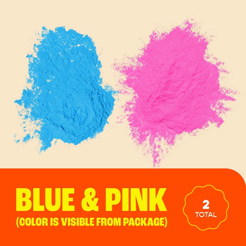 Chameleon Colors Gender Reveal Powder - Easy-Open Bags of Color Chalk Powder -  2 Pack of 5 Lb Bags, 3 of 9