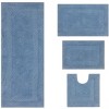 Set of 4 Classy Bathmat Collection Blue Cotton Tufted Bath Rug - Home Weavers - 2 of 4