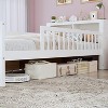 TIRAMISUBEST Twin Size Kids Bed Frame with Storage Headboard, Platform Bed with Two Drawers & Three-Side Guardrails - 4 of 4