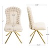 CAVINAS Velvet Swivel Dining Chairs Set of 2360° Swivel Kitchen Chairs with Gold Metal Legs,Dining Room Chairs for Living Room & Bedroom - 2 of 4