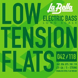 La Bella LTF-5A Low Tension Flexible Flats 5-String Set 43 - 118 - 1 of 1