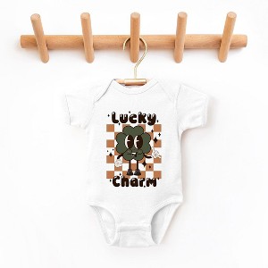 The Juniper Shop Lucky Charm Checkered Baby Bodysuit - 1 of 2