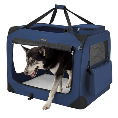 Portable retailers canvas dog crate