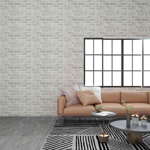 VidaXL 3D Wall Panels with Light Gray Brick Design 10 pcs EPS - 1 of 4