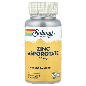 Solaray Zinc Asporotate, 100 VegCaps - 1 of 4