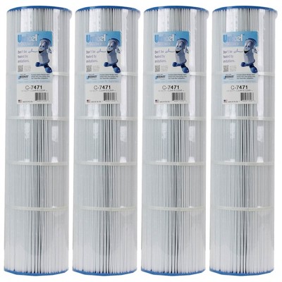 Unicel C-7471 105 Square Foot Media Replacement Pool Filter Cartridge with 168 Pleats, Compatible with Pentair Pool Products, Pac Fab, and Waterway