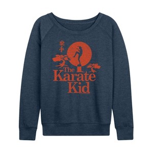 Women's - The Karate Kid - Logo Lightweight French Terry Wide Neck Long Sleeve Shirt - 1 of 4