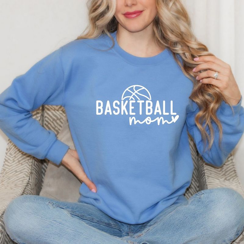 Simply Sage Market Women's Graphic Sweatshirt Basketball Mom Ball, 3 of 5