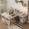 Bestier 60 Inch Farmhouse L-Shaped Computer Desk - 4 of 4