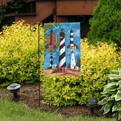 Nautical Lighthouses Summer Garden Flag 12.5" x 18"