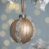 NAYSAYE Party Decoration and Accessories Set of 6 Glass Christmas Ball Ornament for Holiday Celebration, Gold, 3.9"*3.9"*0.09" - 2 of 4